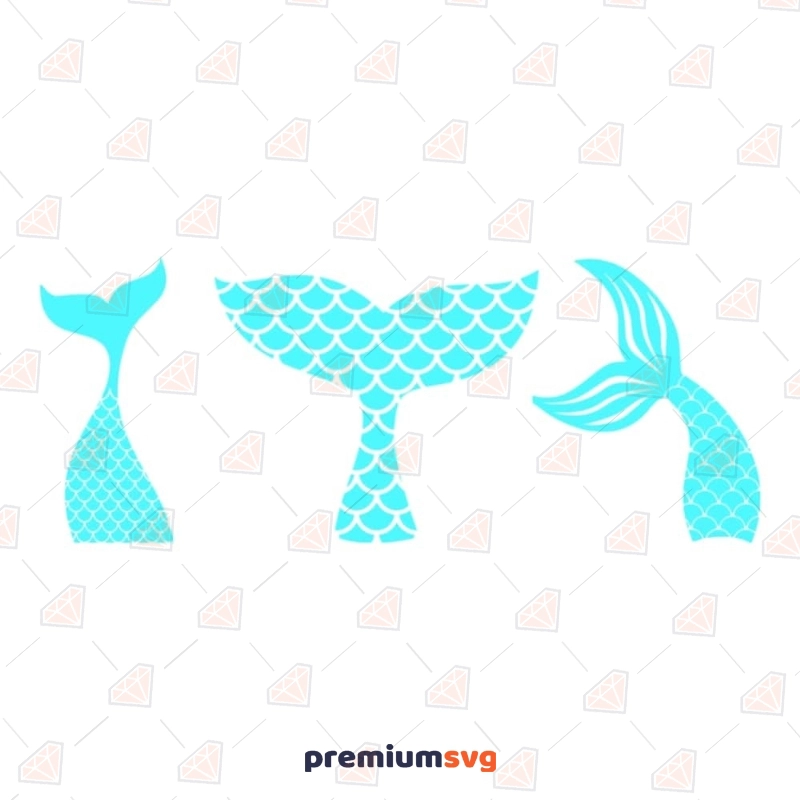 Mermaid Tail SVG, Mermaid Clipart Sea Life and Creatures SVG Svg