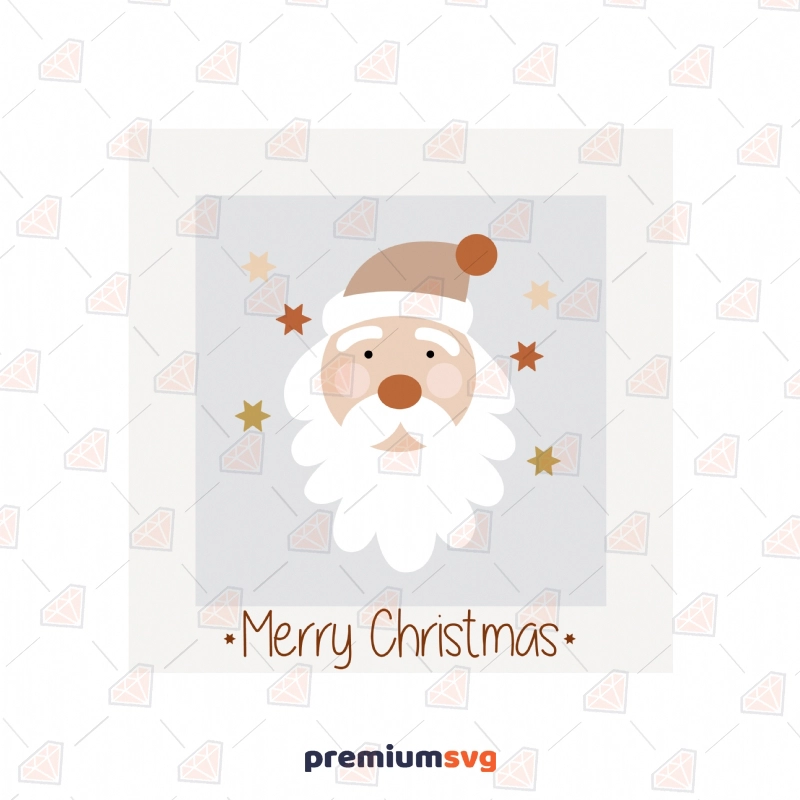 Merry Christmas Design with Santa SVG Cut Files Christmas SVG Svg