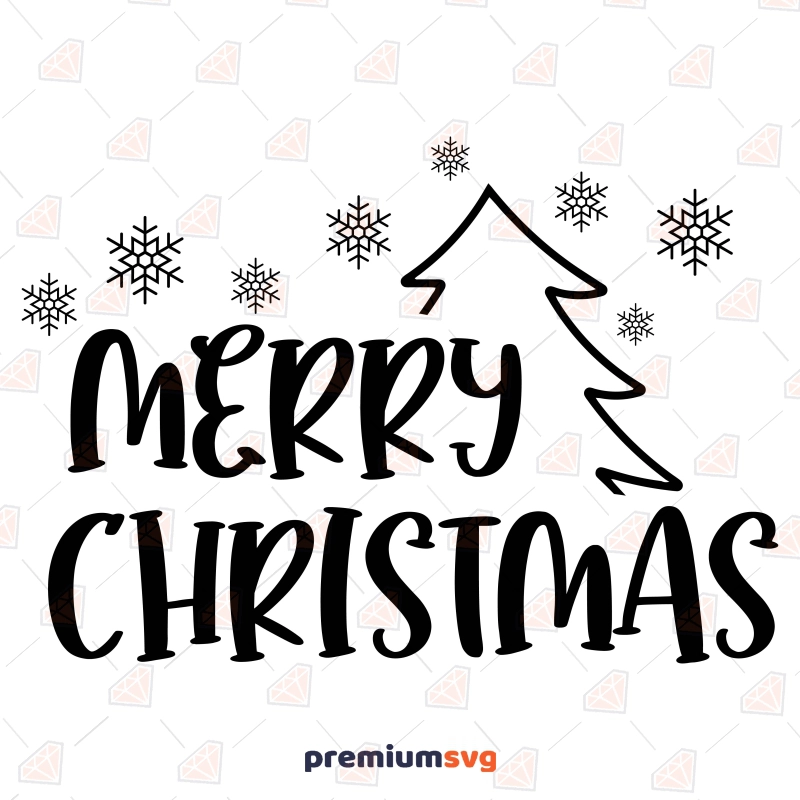 Merry Christmas Half Tree SVG Christmas SVG Svg