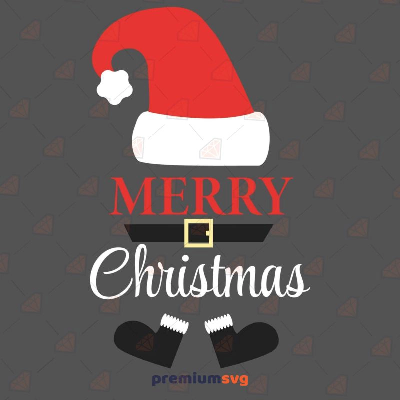 Merry Christmas Santa SVG, Santa Claus SVG Vector Files Christmas SVG Svg