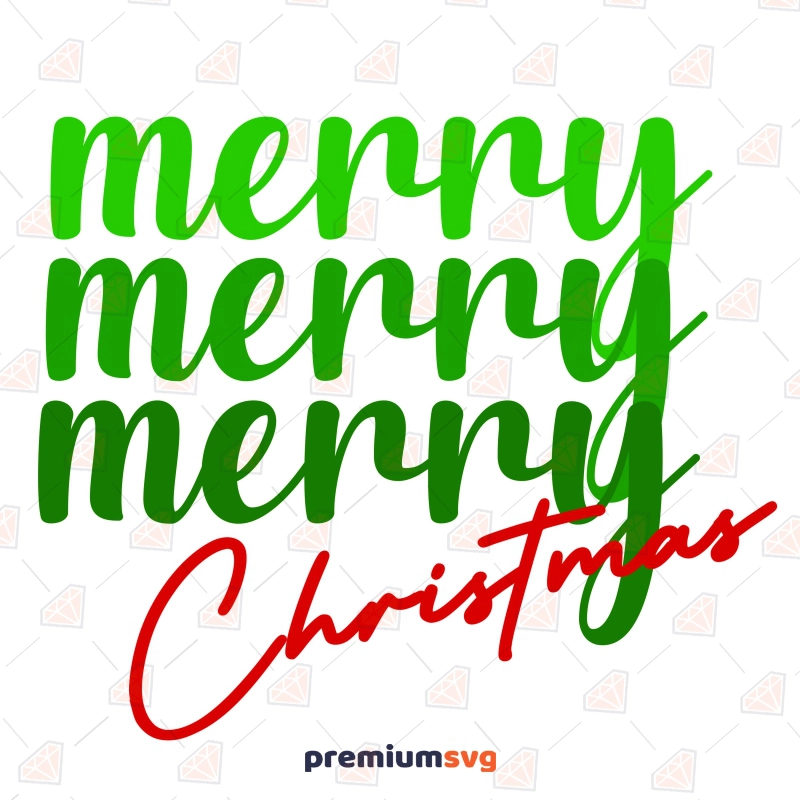 Merry Christmas Shirt SVG File, Red and Green SVG Christmas SVG Svg
