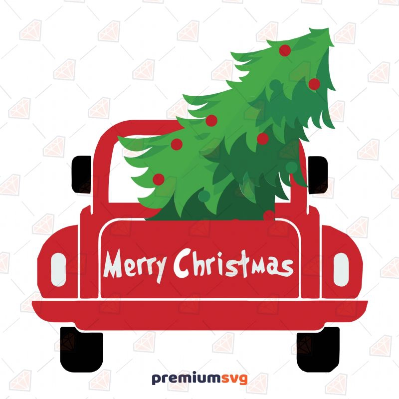 Merry Christmas Truck SVG Cut File Christmas SVG Svg