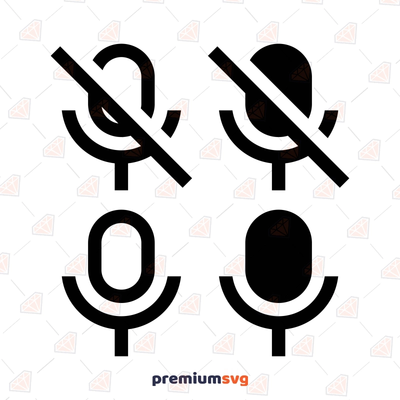 Microphone Icons Bundle SVG Icon SVG Svg