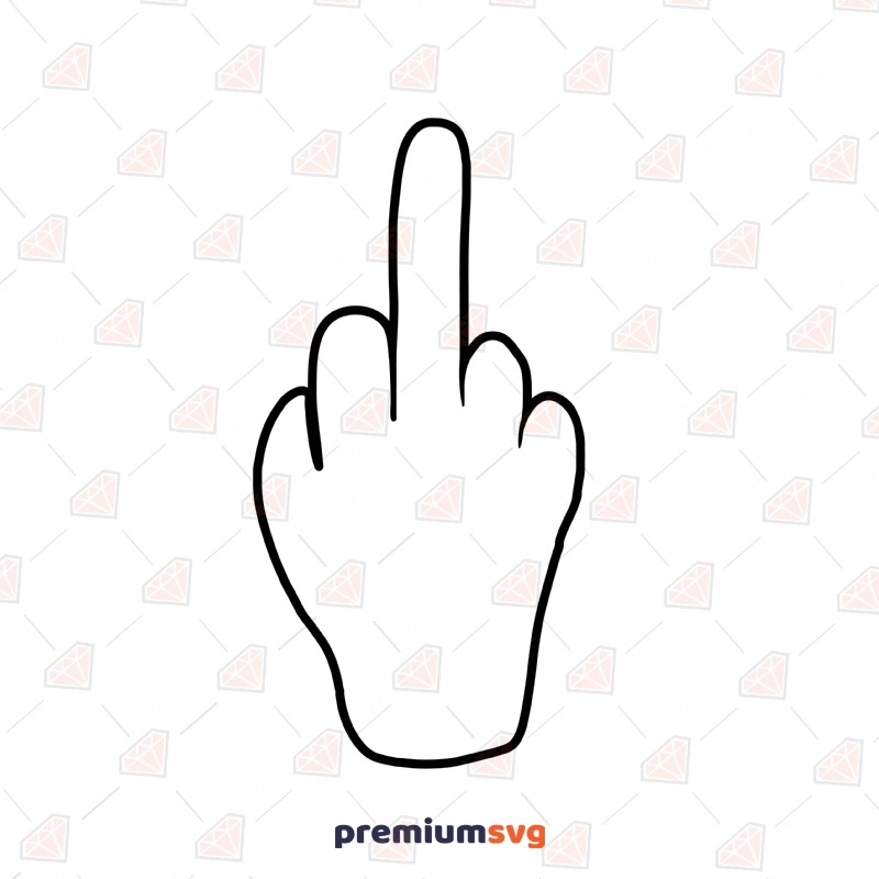 Middle Finger SVG, F You SVG Instant Download Drawings Svg