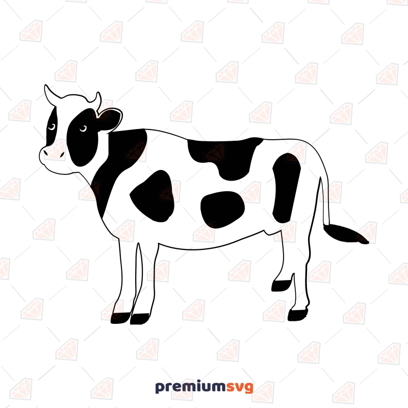 Mini Dairy Cow SVG Vector File Cow SVG Svg