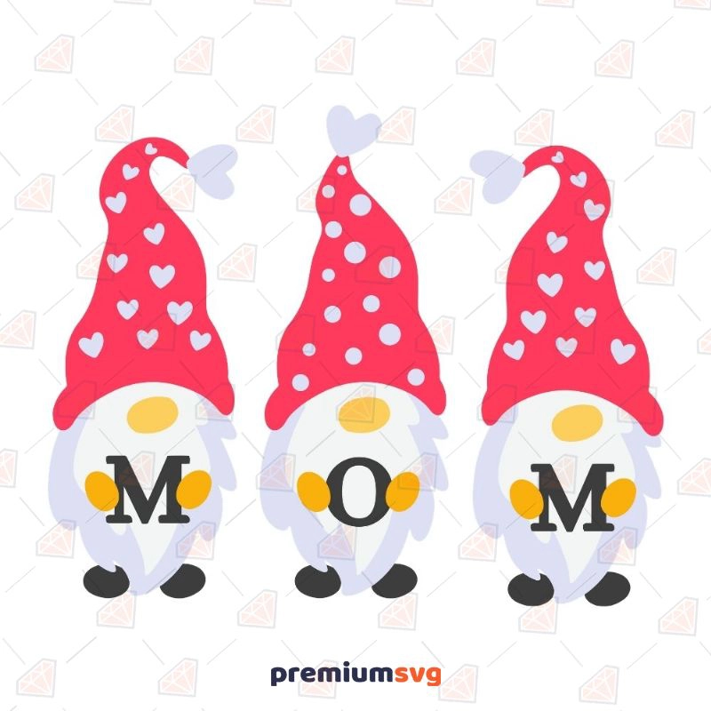 Mom Gnomes SVG, Mothers Day Gnomes Cut File Mother's Day SVG Svg