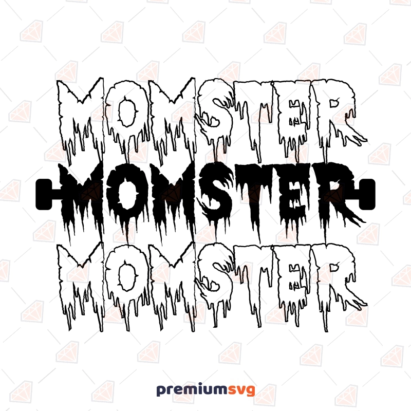 Momster SVG, Halloween Mom Ster SVG Instant Download Halloween SVG Svg