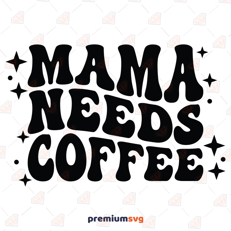 Mama Needs Coffee (black leopard) Sticker