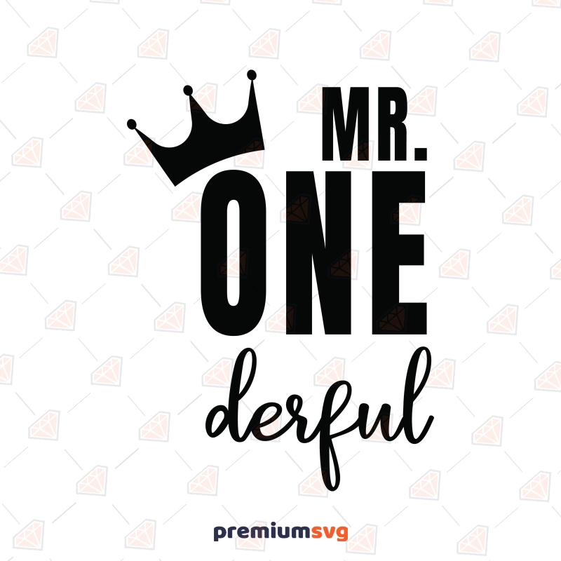 Mr Onederful SVG, First Birthday SVG for Cricut Birthday SVG Svg