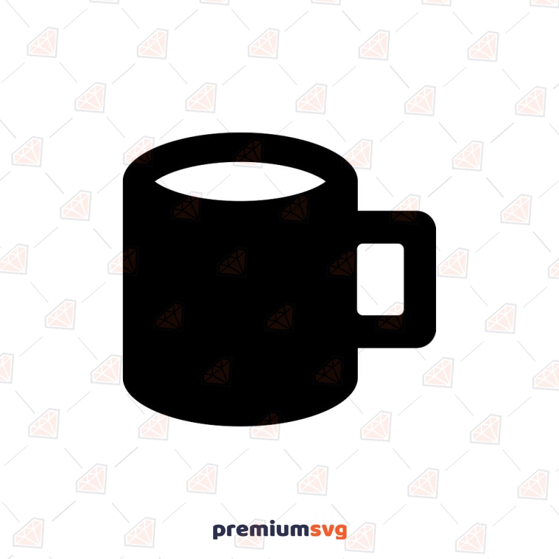 Cute coffee mug SVG and sticker PNG