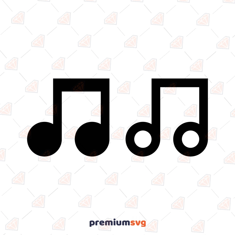 Music Notes Symbol SVG, Music Note Icon Vector Icon SVG Svg