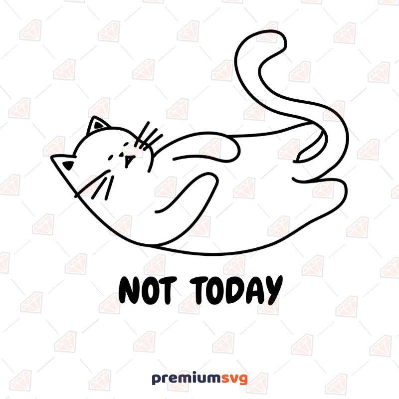 Not Today Cat, Not Today SVG Cat SVG Svg
