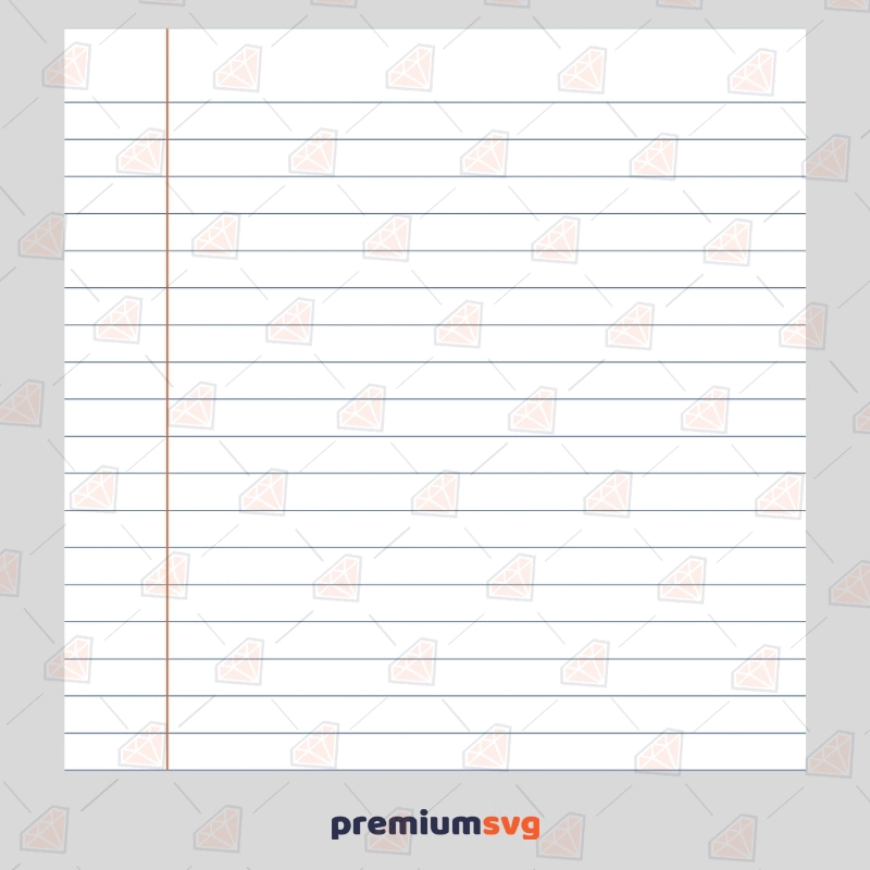 Notebook Paper SVG Cut File School SVG Svg