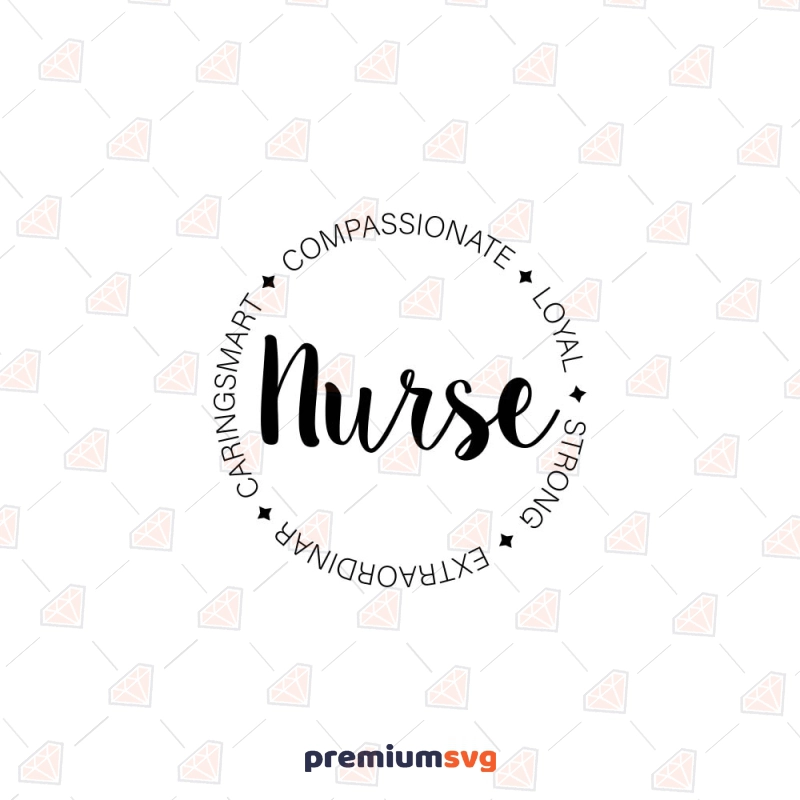 Nurse Circle Words SVG Nurse SVG Svg