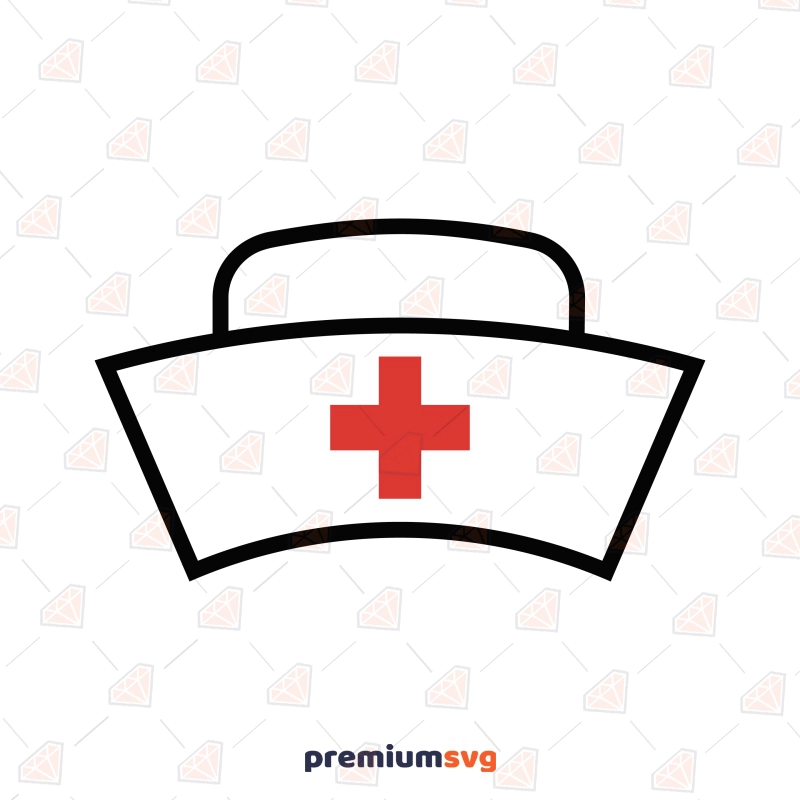 Nurse Hat SVG, Doctor's Hat SVG Cut and Clipart Nurse SVG Svg