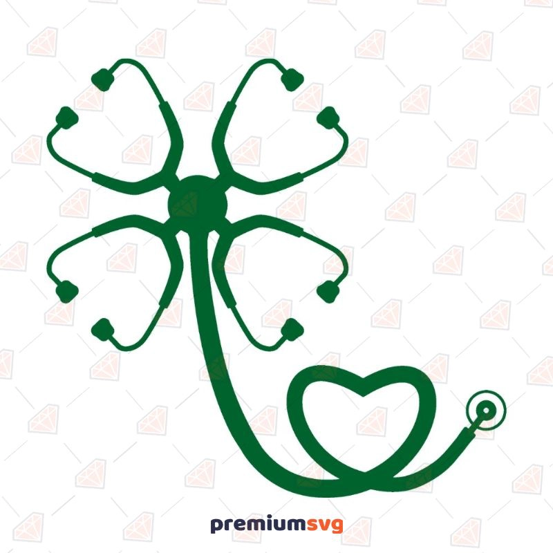 Nurse Shamrock SVG, Lucky Nurse SVG Cut Files St Patrick's Day SVG Svg