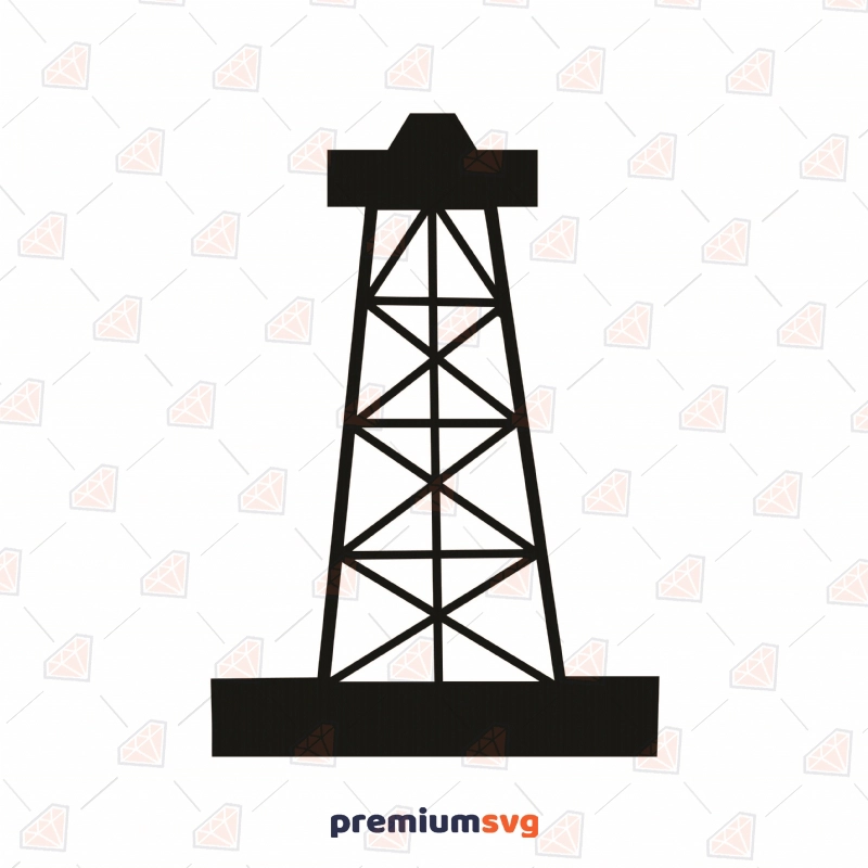 Oilfield SVG Cut and Clipart File, Oilfield Vector Instant Download Vector Illustration Svg