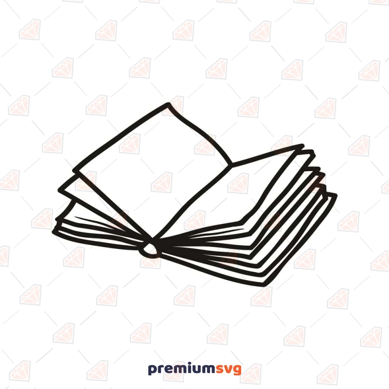 Open Book SVG Cut & Clipart Files Education SVG Svg