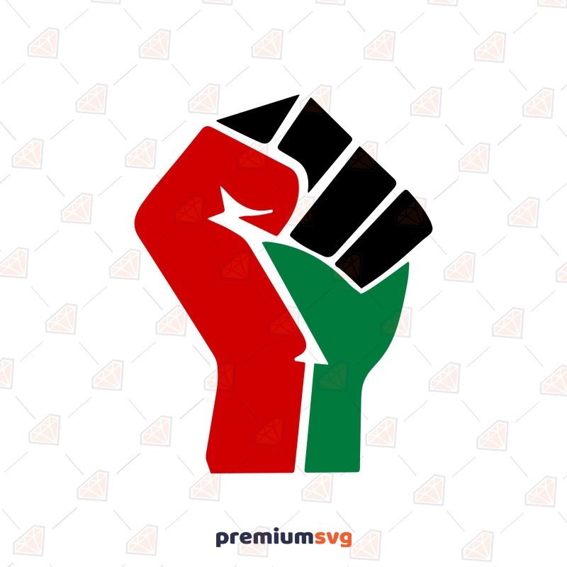 Palestine Flag Fist SVG Human Rights Svg