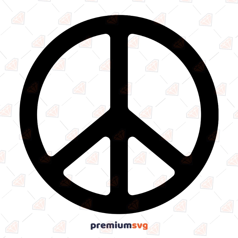 Peace Sign SVG Vector Files, Peace Sign Cut Files Symbols Svg