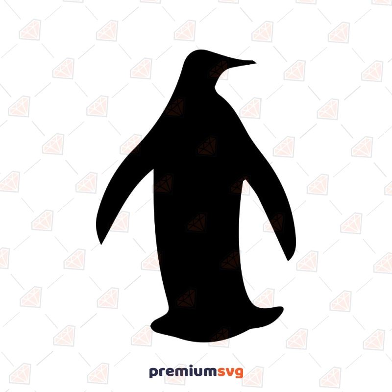 Penguin Silhouette, Penguin SVG Clipart Bird SVG Svg