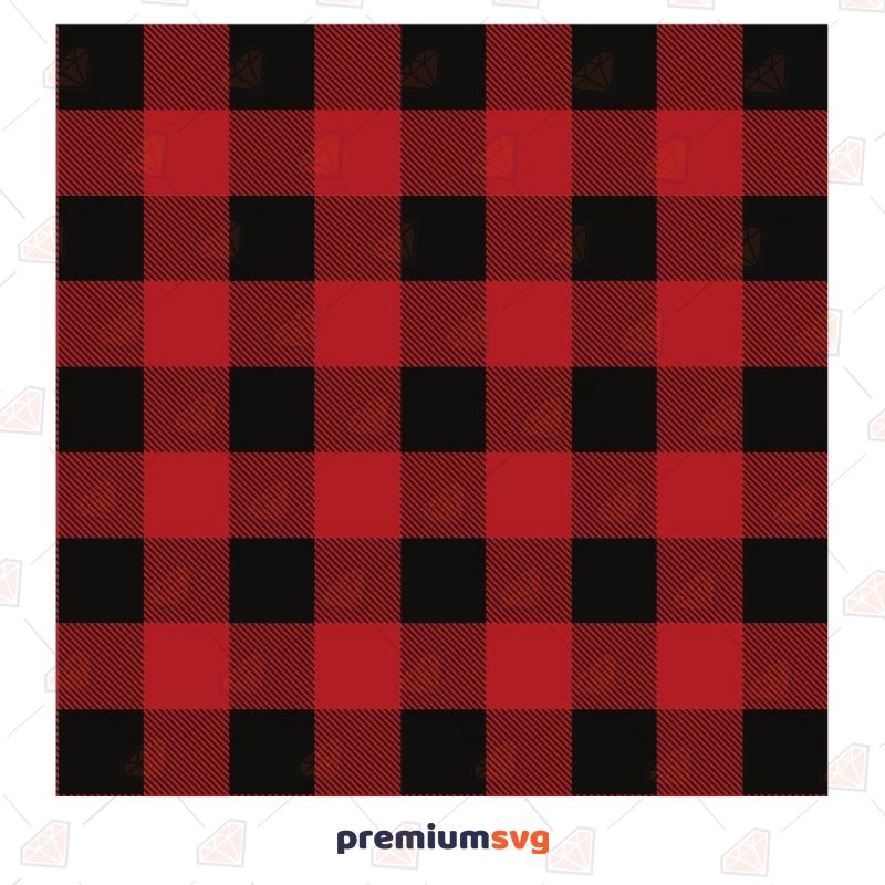 Premium Vector  Red and black buffalo plaid texture checkered