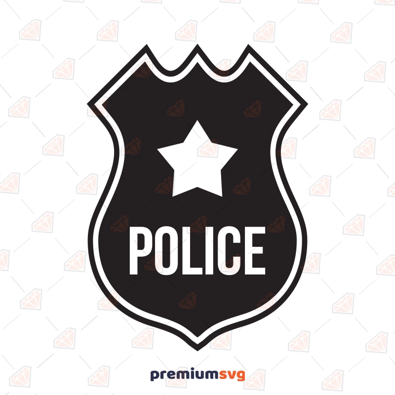 Police Badge SVG Vector File Police SVG Svg