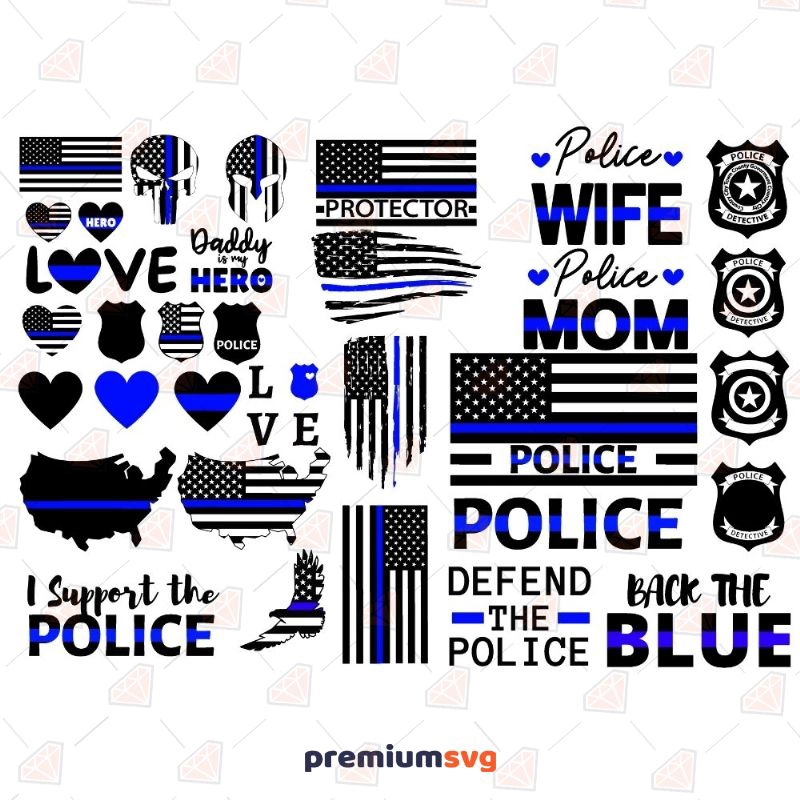 Police SVG Bundle Police SVG Svg