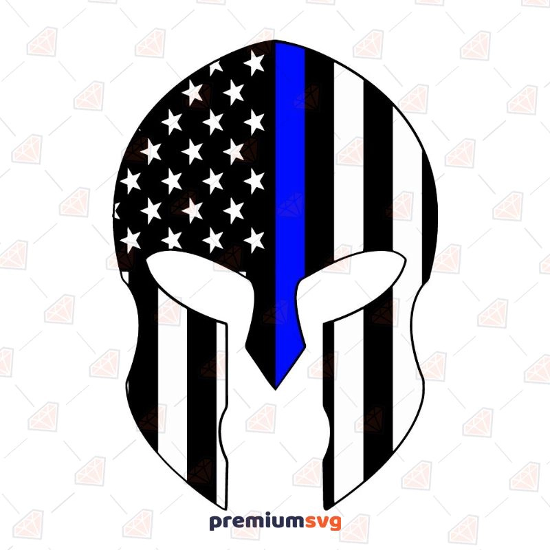 Police Spartan Helmet SVG Police SVG Svg