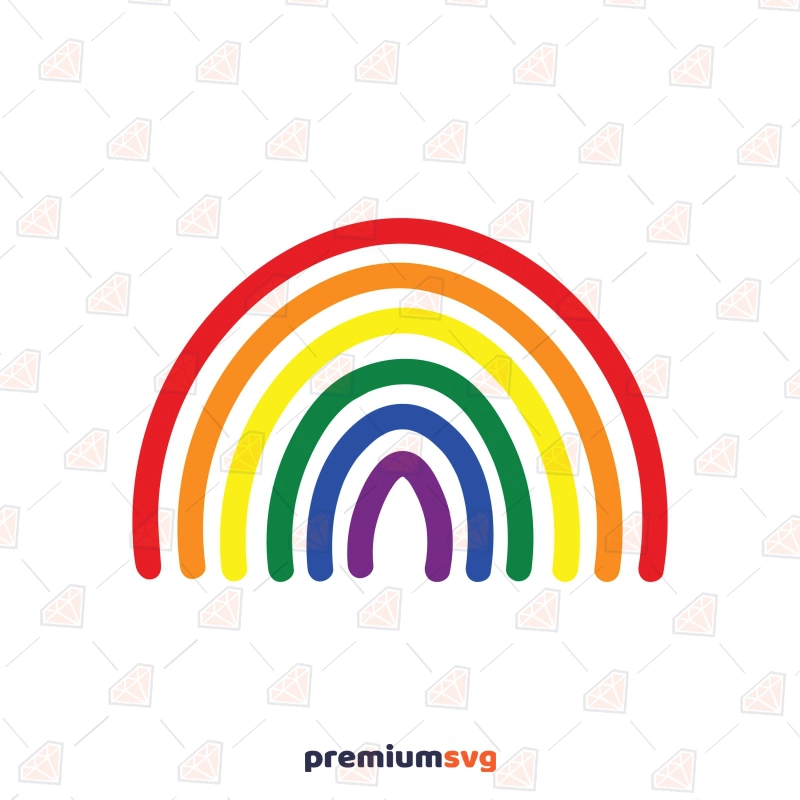 Pride Rainbow SVG Vector File, Download Lgbt Pride SVG Svg