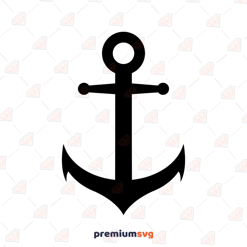 Anchor SVG Cut File, Anchor Silhouette and Vector File