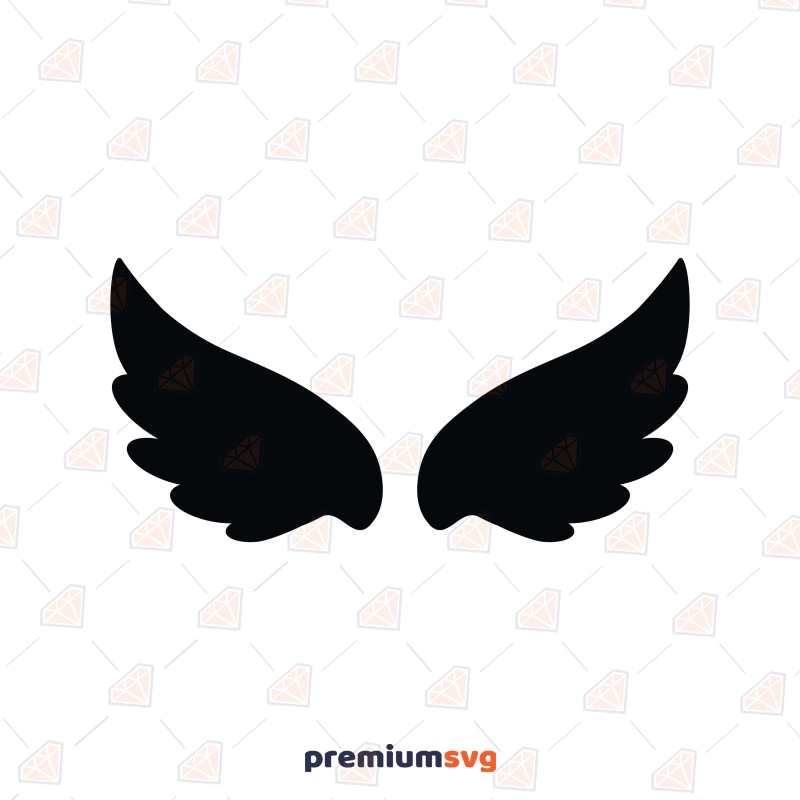 Free Angel Wings SVG Cut File, Free Angle Wings Clipart Free SVG Svg