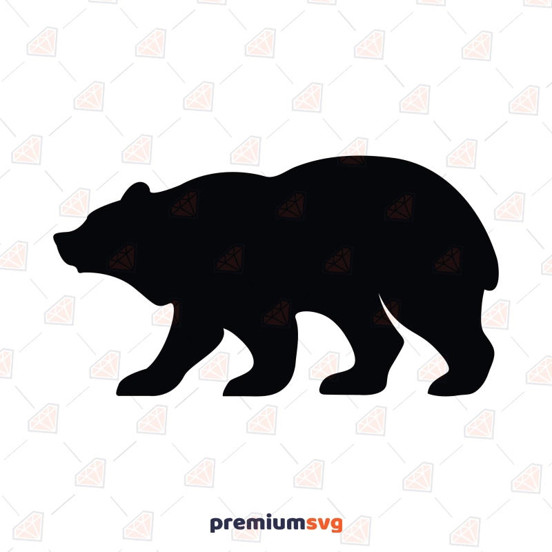 Free Bear SVG Cut File, Free Bear Silhouette Free SVG Svg