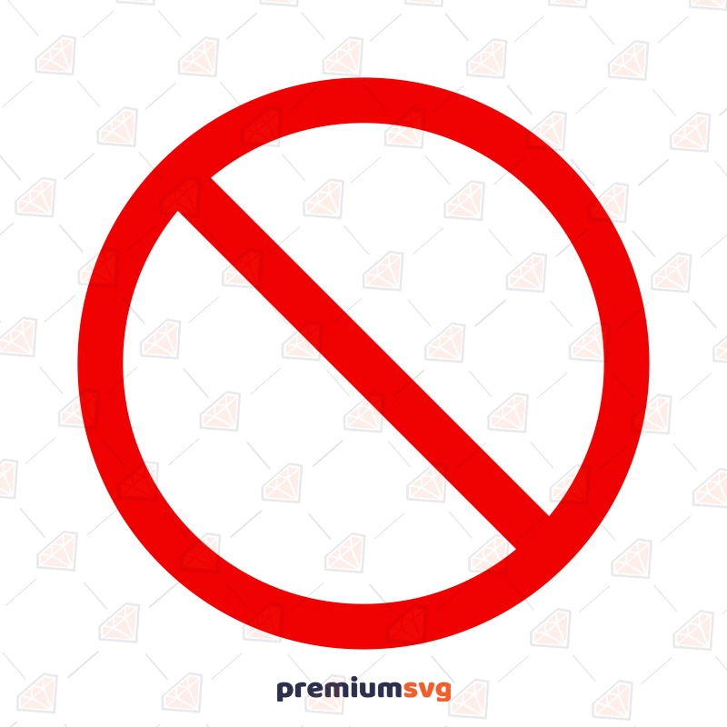 Prohibition Sign SVG, No Symbol PNG Symbols
