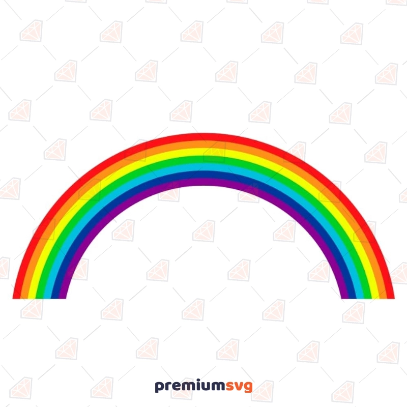 Rainbow SVG, Rainbow Clipart Vector Files Sky/Space Svg