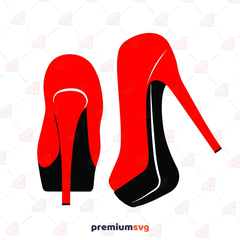 Red High Heel SVG, Instant Download Beauty and Fashion Svg