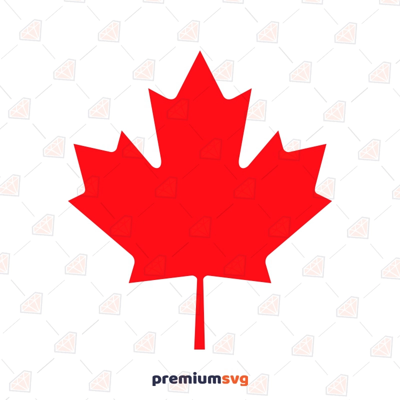 Red Maple SVG Vector File, Canada Maple Leaf SVG Instant Download Flag SVG Svg