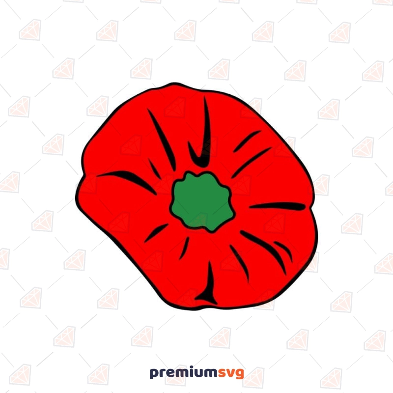 Red Rememberance Flower SVG Cut File Flower SVG Svg