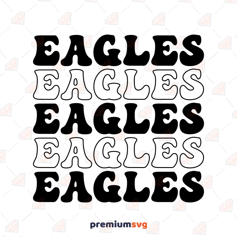 Retro Eagles SVG, Philadelphia Eagles SVG Graphic Design Football SVG Svg