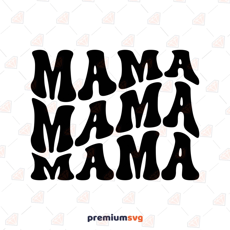 Retro Mama SVG, Groovy Mama SVG for Cricut, Silhouette Cameo Mother's Day SVG Svg