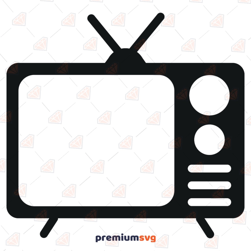 Retro TV SVG, Vintage Television SVG & Clipart File Vector Illustration Svg