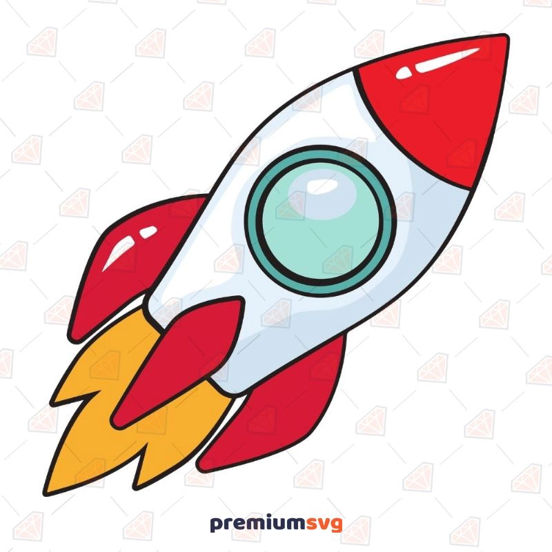 Space Rocket SVG Cut File, Kid's Space Ship SVG Sky/Space Svg