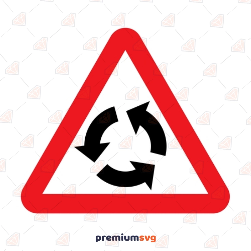 Roundabout SVG, Traffic Sign Cut File Street Signs Svg