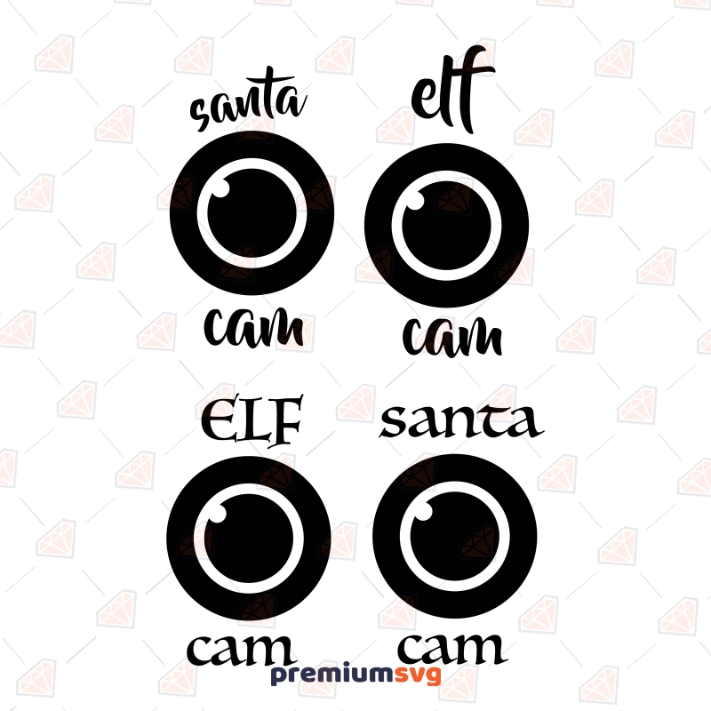 Santa and Elf Cam SVG Christmas SVG Svg