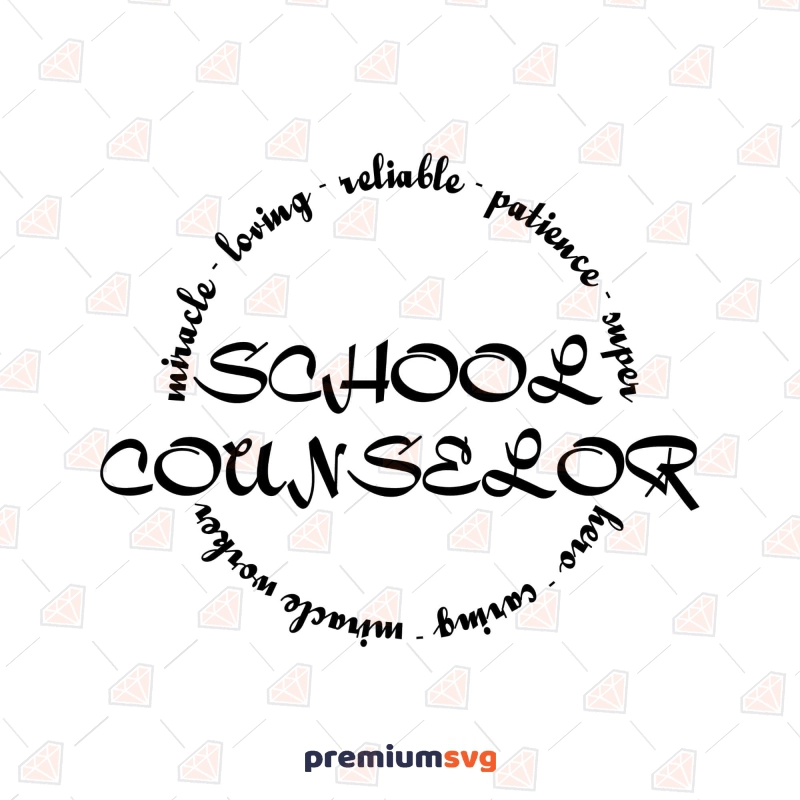 School Counselor SVG for Cricut & Silhouette School SVG Svg