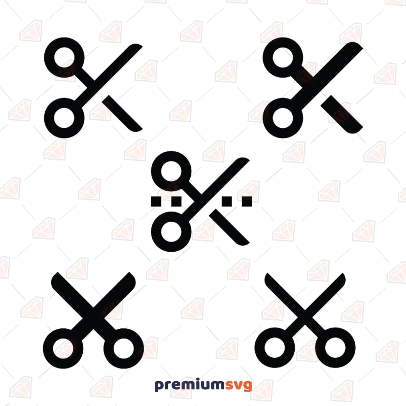 Scissors Icon SVG Bundle Icon SVG Svg