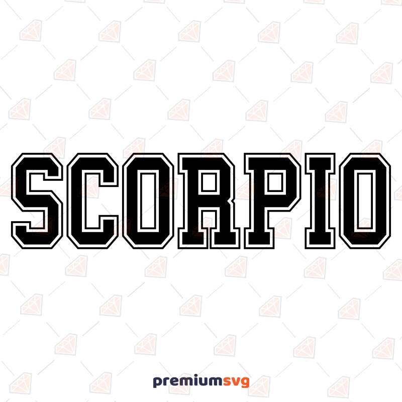 Scorpio SVG Design for T-shirt, Zodiac SVG Astrological Svg