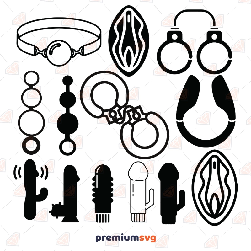 Sex Toys Bundle Svg Sex Toys Clipart Cut Files Premiumsvg