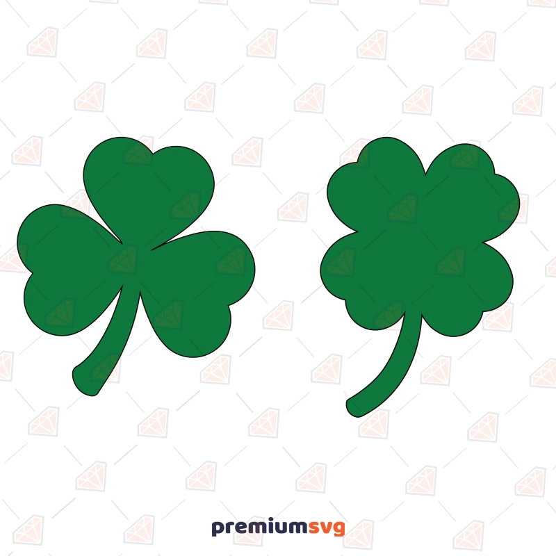 Shamrock and Clover SVG, St Patrick's Day SVG Vector Files St Patrick's Day SVG Svg