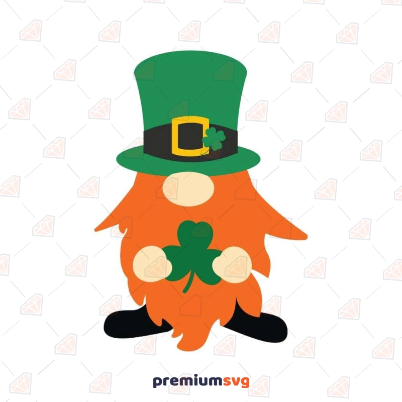 Shamrock Gnome SVG, Celtic Shamrock SVG Instant Download St Patrick's Day SVG Svg